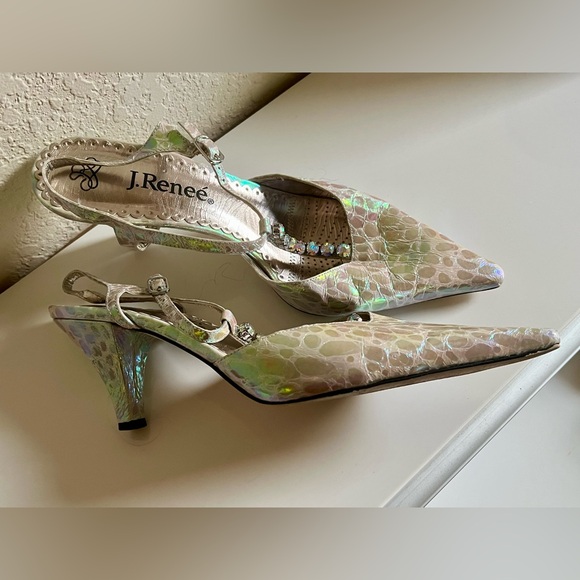 J. Renee Opal Crocodile Heels - Picture 2 of 7